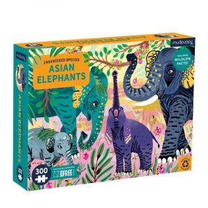 Puzzel asian elephants