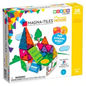 Magna-tiles clear colors house