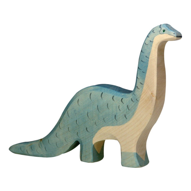 Houten Brontosaurus 20 cm