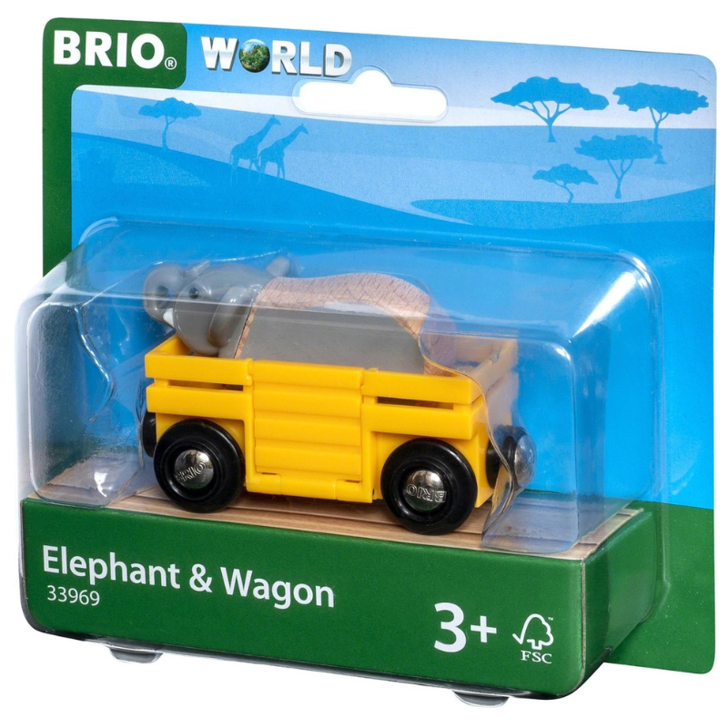 Brio olifant en wagon