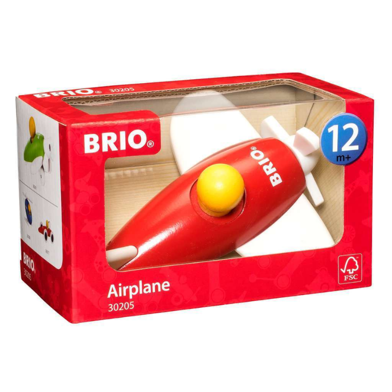 Brio vliegtuig rood