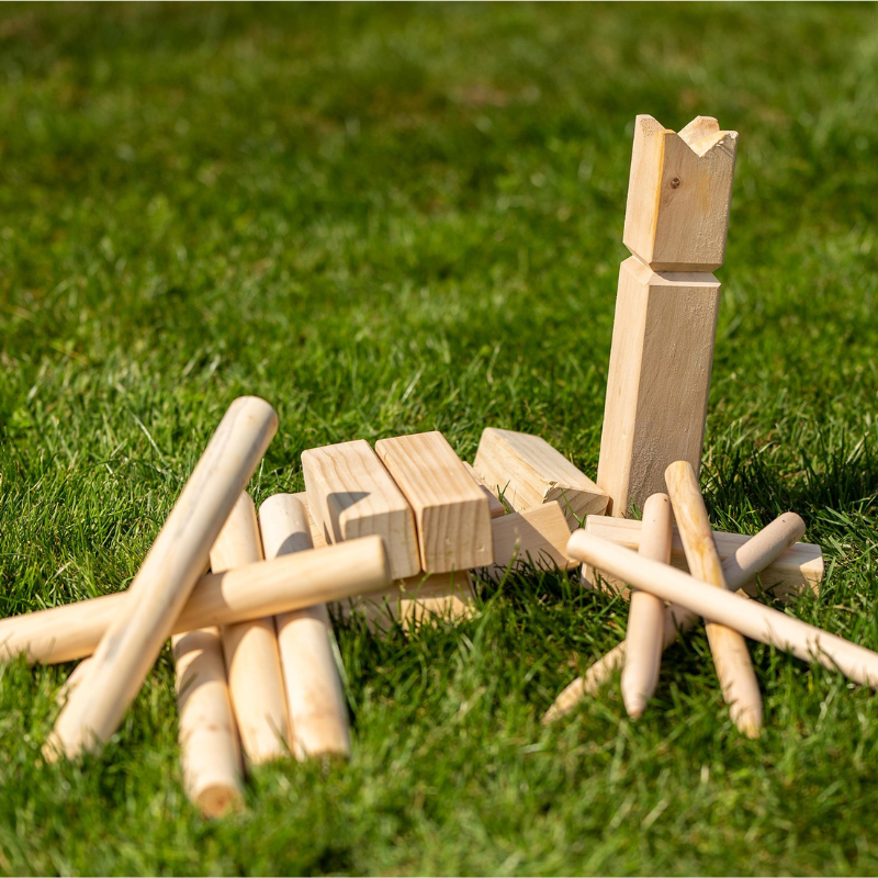 Langwerpig hebben zich vergist Archeoloog Kubb houten buiten spel - Speelpakhuis