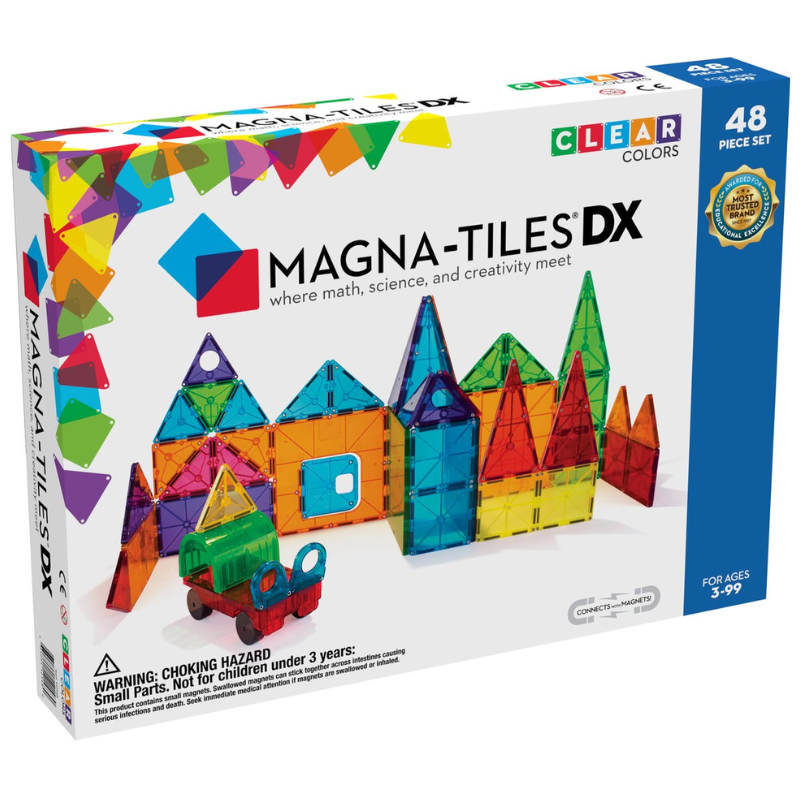 Magna-tiles clear colors 48st