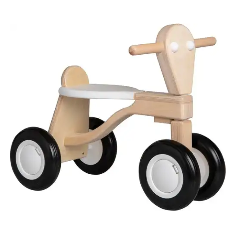 Van Dijk Toys - beuken houten loopfiets wit - kinderopvang kwaliteit