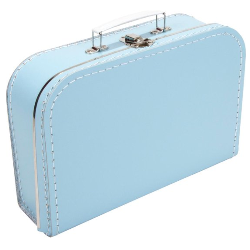 Koffertje lichtblauw 30cm