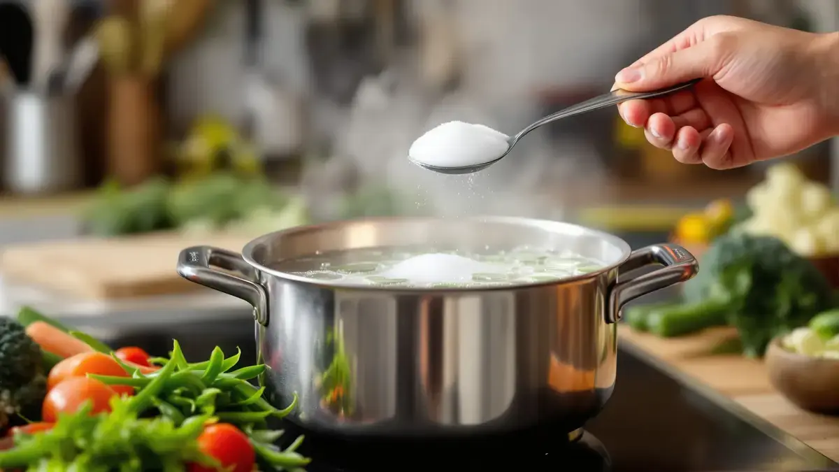 Ontdek dit culinaire geheim dat je groenten transformeert: baksoda in het kookwater